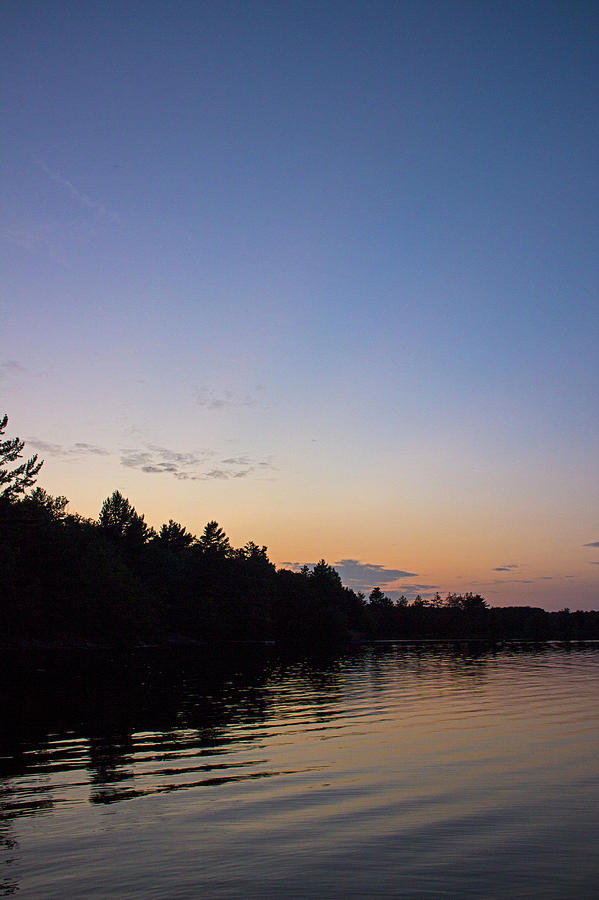 Sunset Photograph - The Twilight Zone - Fishog Lake - Norland Ontario by Spencer Bush