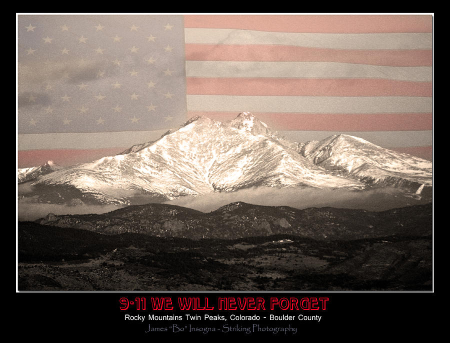 The Twin Peaks - 9-11 Tribute -Poster Photograph by James BO Insogna