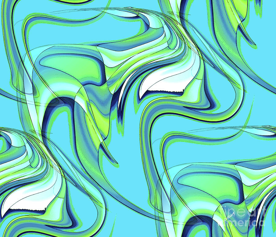 The twists and turns of spring Digital Art by Iris Gelbart