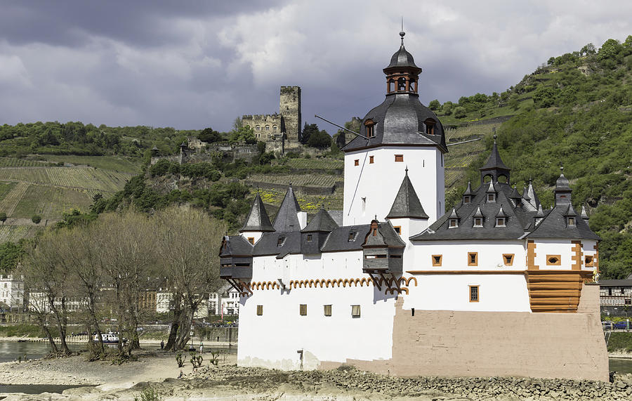 The Two Castles of Kaub Germany Photograph by Teresa Mucha