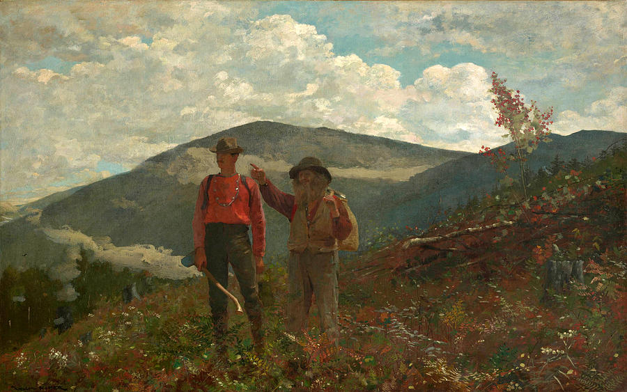 The two guides Painting by Winslow Homer