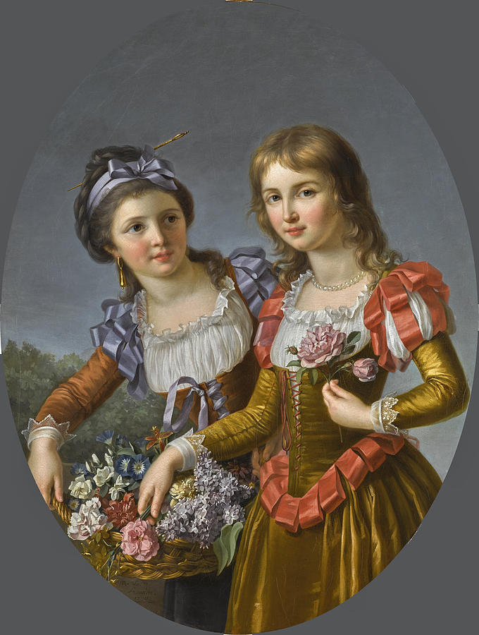 The Two Sisters Painting by Marie-Victoire Lemoine