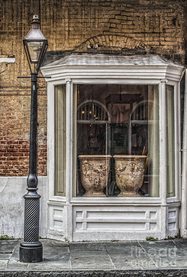 The Two Urns In The Window Photograph by Frances Ann Hattier