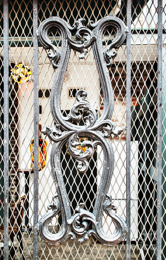 The U In Wrought Iron Photograph by Frances Ann Hattier