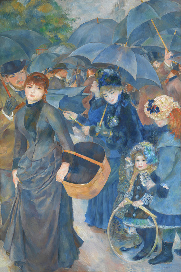 The Umbrellas by Pierre Auguste Renoir 1886 Painting by Movie Poster Prints