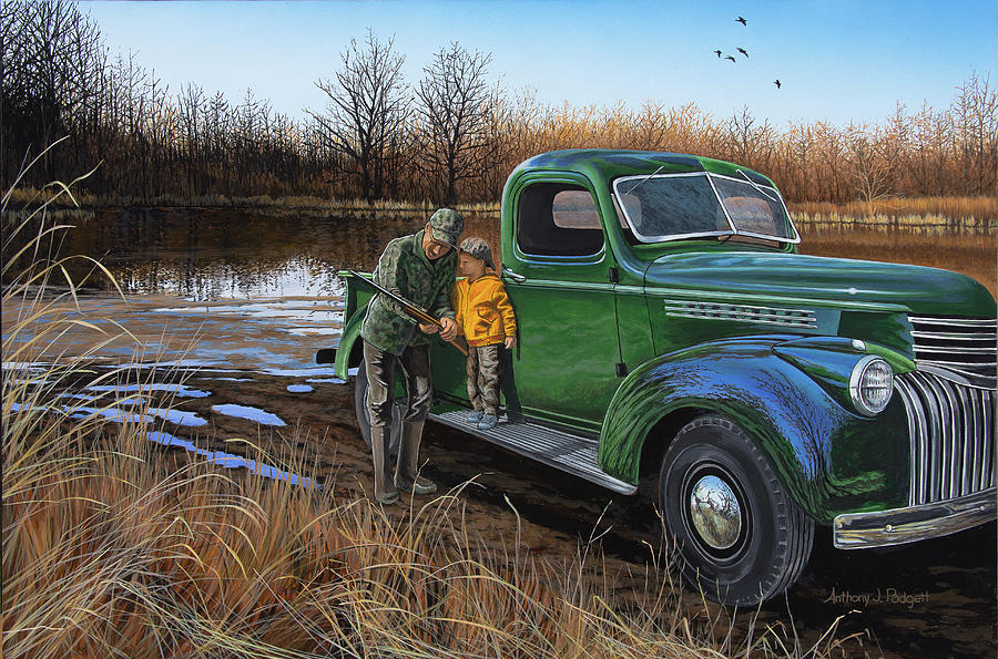 Truck Painting - The Understudy by Anthony J Padgett