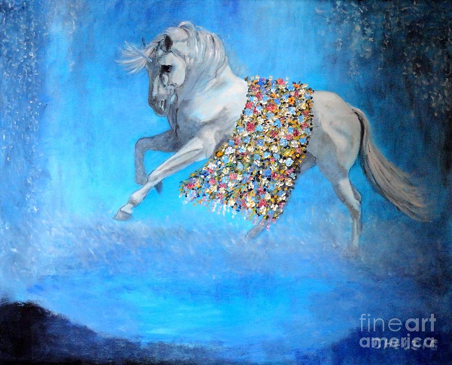 Flower Painting - The Unicorn by Dagmar Helbig