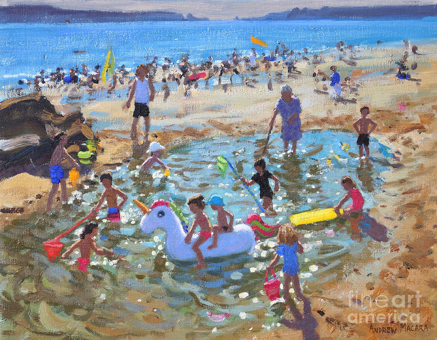 The Unicorn, Tenby Painting by Andrew Macara