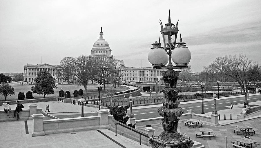 The United States Capitol From The Library Of Congress Photograph by Cora Wandel