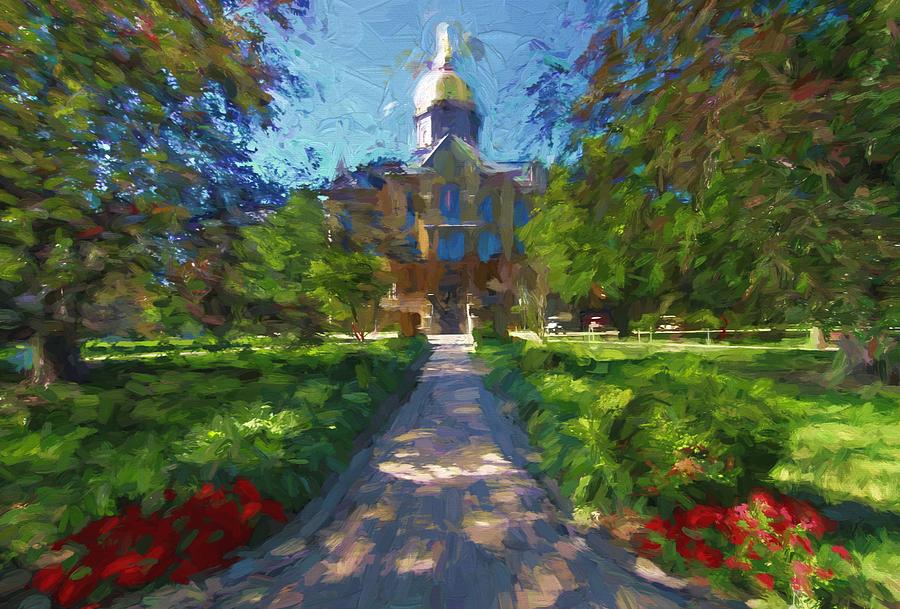 The University Of Notre Dame Painting by Dan Sproul