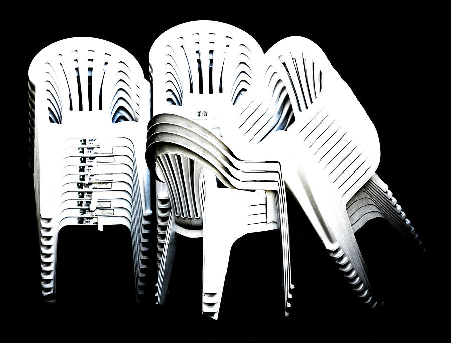 The Unused Chairs Digital Art by Steve Taylor