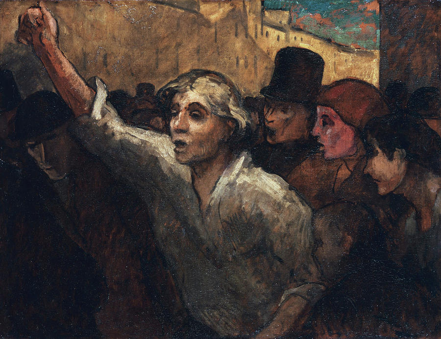 The Uprising Painting by Honore Daumier - Fine Art America