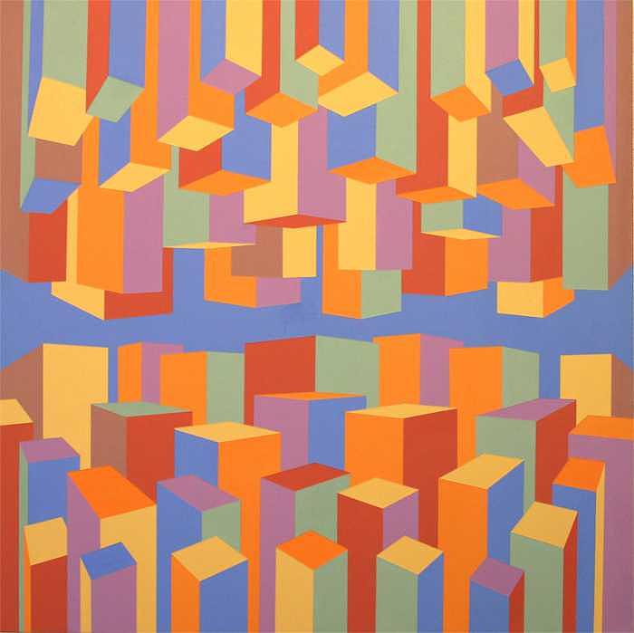 Abstract Painting - The Upside of Down by Marston A Jaquis Abstract Painting - The Upside of Down by Marston A Jaquis