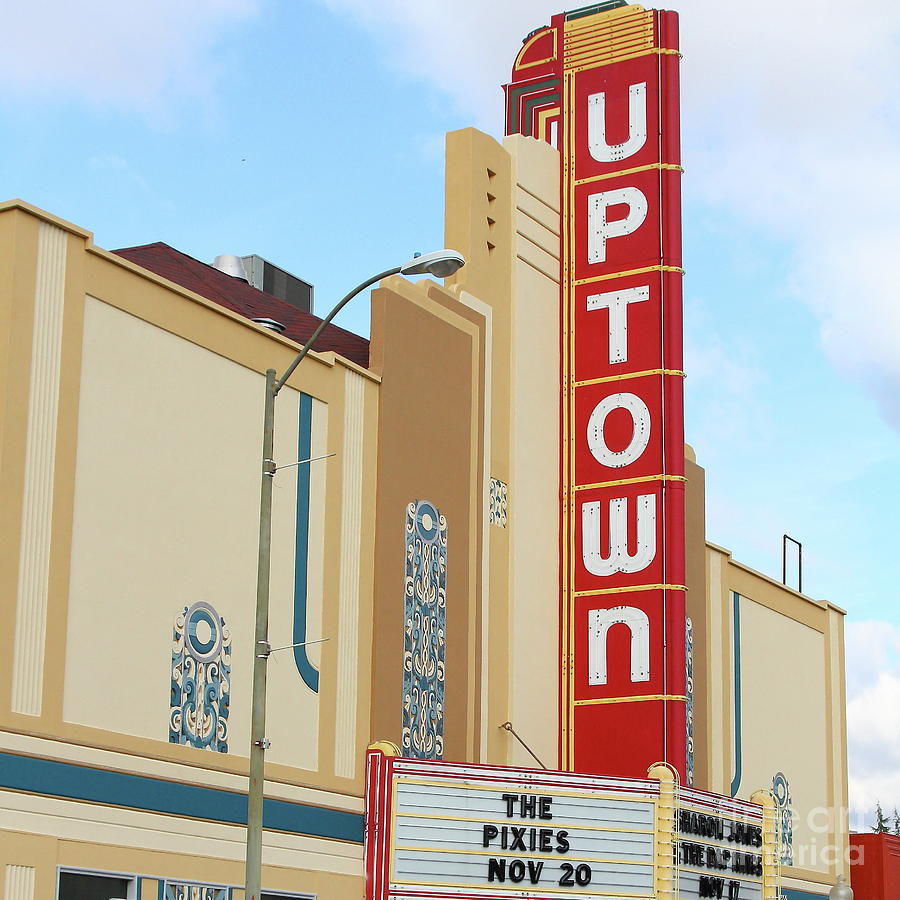 The Uptown Theater in Napa California Wine Country 7D8981 square Photograph by San Francisco