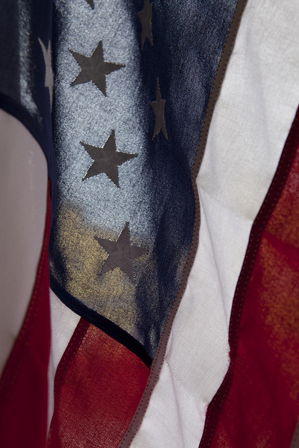 Abstract Photograph - The USA Flag by Jon Glaser