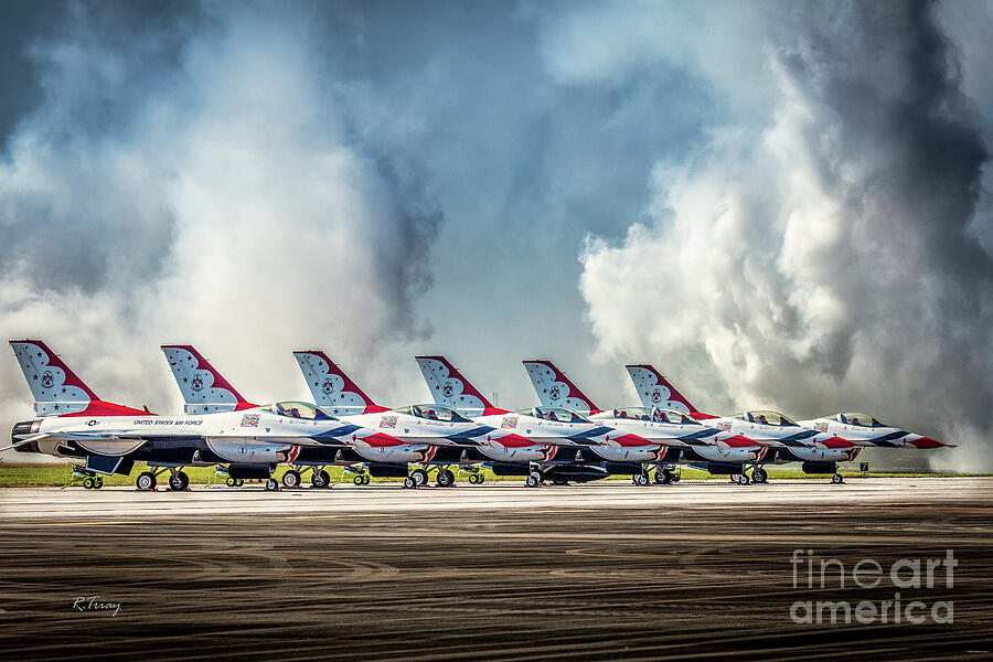 The USAF F-16 Thunderbirds Photograph by Rene Triay FineArt Photos
