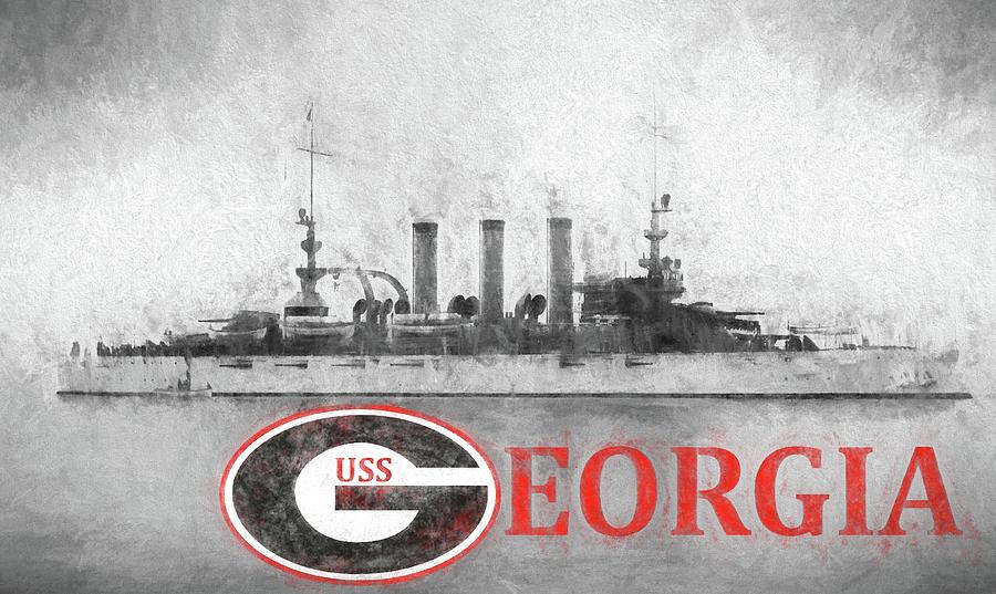 The USS Georgia Photograph by JC Findley