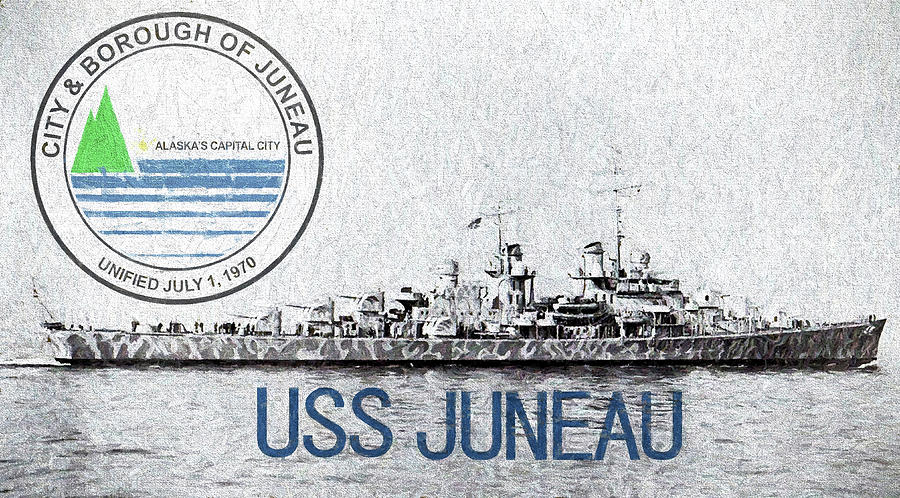 The USS Juneau Digital Art by JC Findley