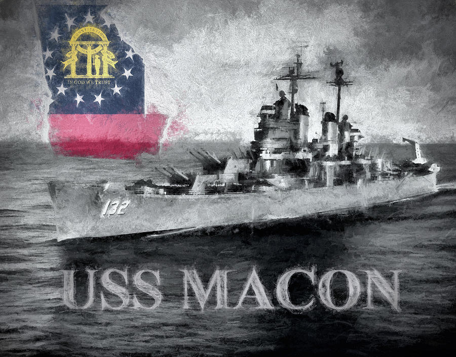 The USS Macon Digital Art by JC Findley