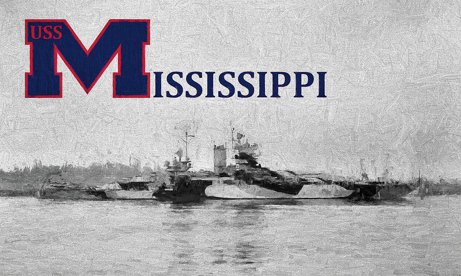 The USS Mississippi Photograph by JC Findley
