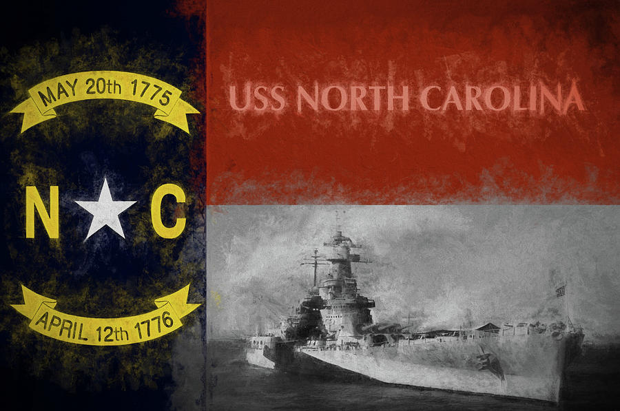 Wilmington Photograph - The USS North Carolina by JC Findley