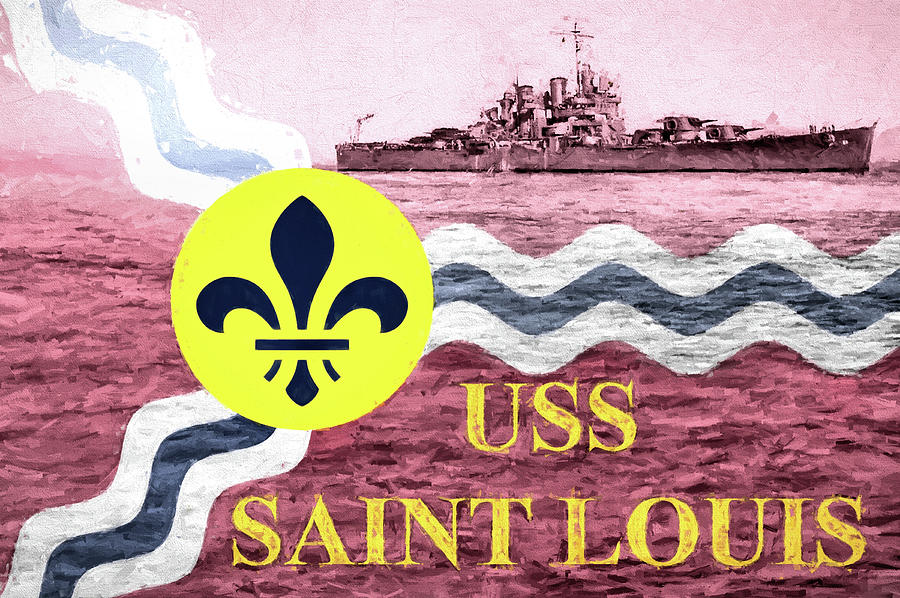 The USS Saint Louis Digital Art by JC Findley