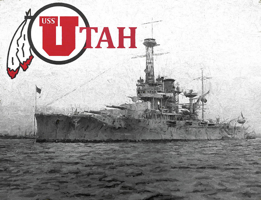 The USS Utah Digital Art by JC Findley