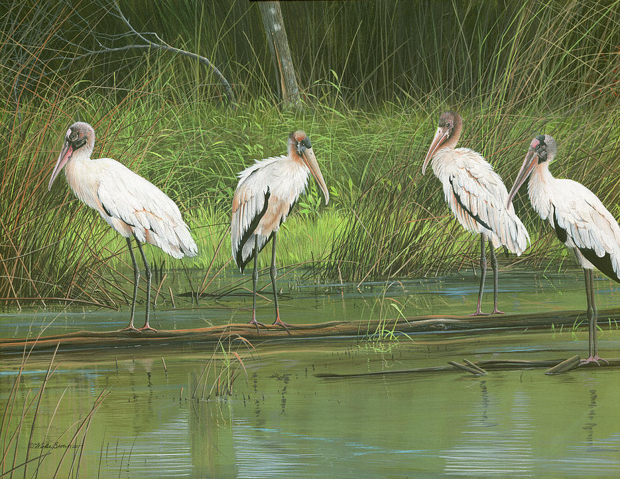 Nature Painting - The Usual Suspects  by Mike Brown