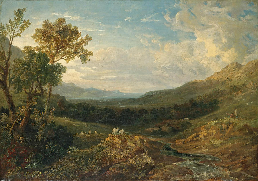 The Valley of the Clyde Painting by Anthony Vandyke Copley Fielding