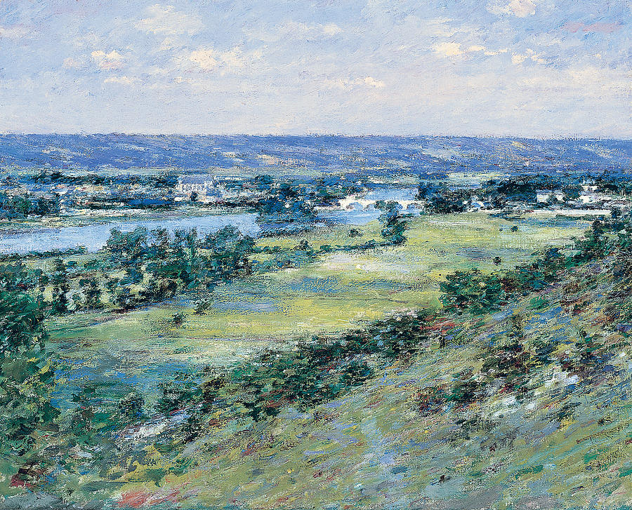 The Valley of the Seine from the Hills of Giverny Painting by Theodore Robinson