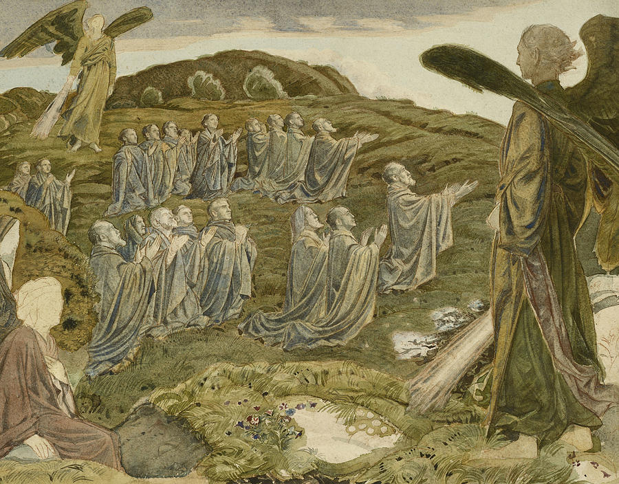 Dante Painting - The Valley of Vision by Henry A Payne