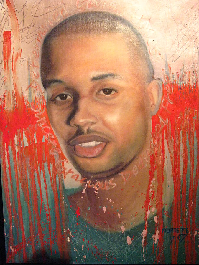 Oil Painting - The Value Of A Man-deon by MDanette Smith Oil Painting - The Value Of A Man-deon by MDanette Smith