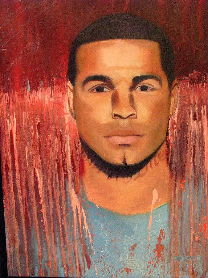 Portrait Painting - The Value Of A Man-jermaine by MDanette Smith Portrait Painting - The Value Of A Man-jermaine by MDanette Smith