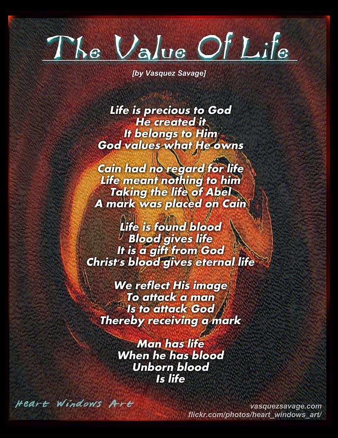 Prolife Painting - The Value of Life by Kathleen Luther