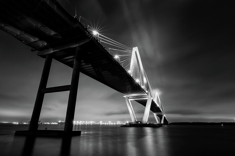 The Vanishing Point In Black And White Photograph