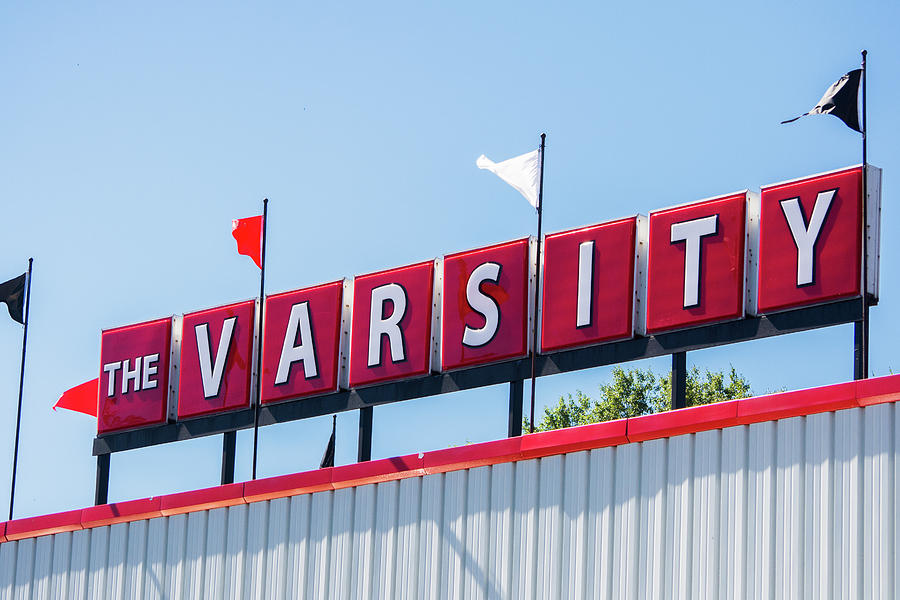 The Varsity Sign Photograph by Parker Cunningham