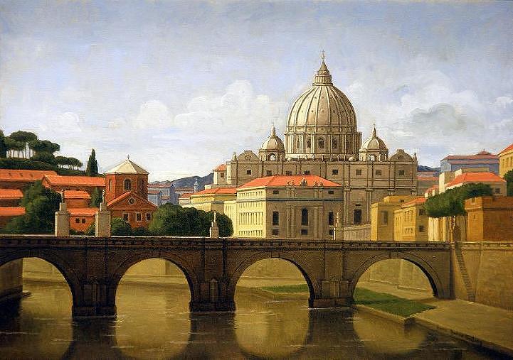 the VaticanRoma Painting by Yacov Gabay