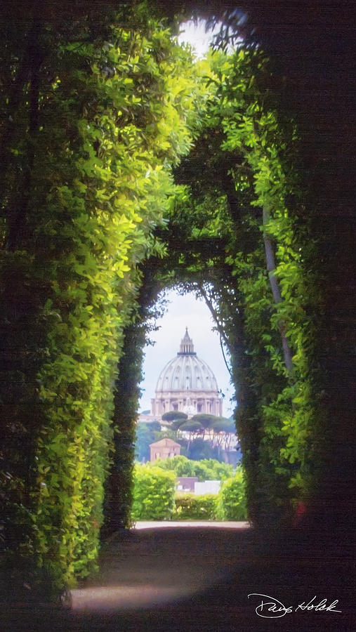 The Vatican through a Keyhole Photograph by Doug Holck
