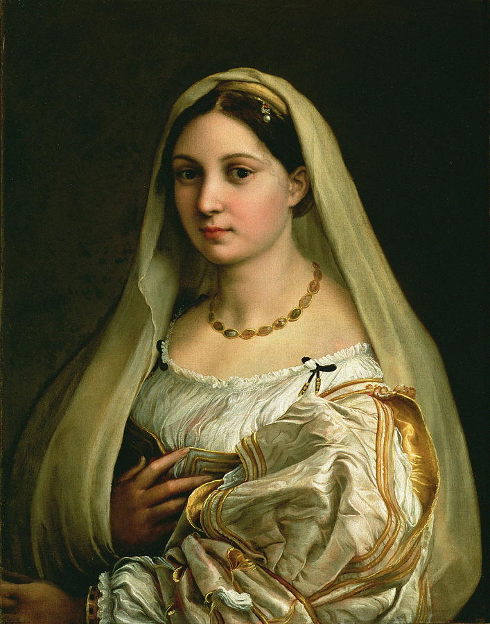 Vintage Painting - The Veiled Woman, Or La Donna Velata by Raphael