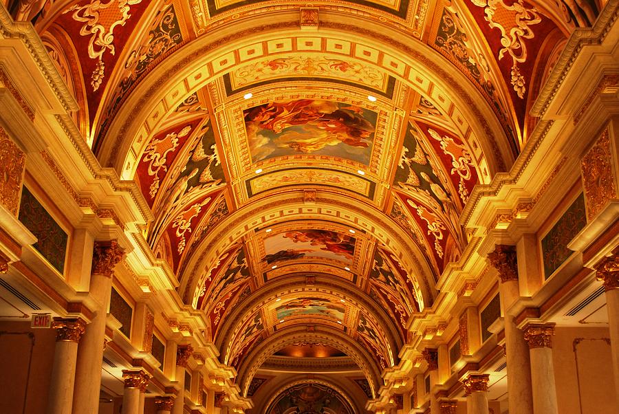 City Photograph - The Venetian Hall in Las Vegas by Matt Quest