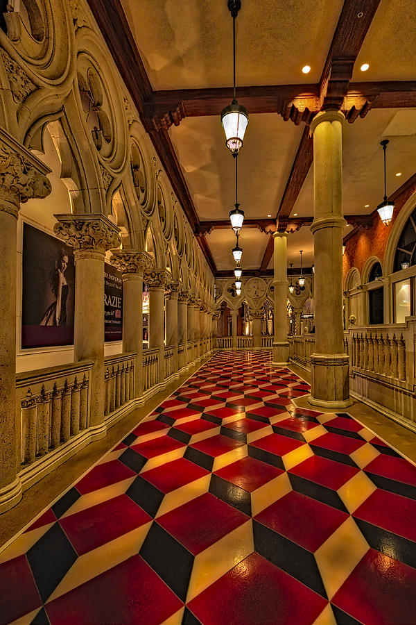 The Venetian Las Vegas Corridor Photograph by Susan Candelario