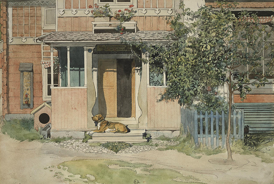 The Veranda. From A Home Painting by Carl Larsson