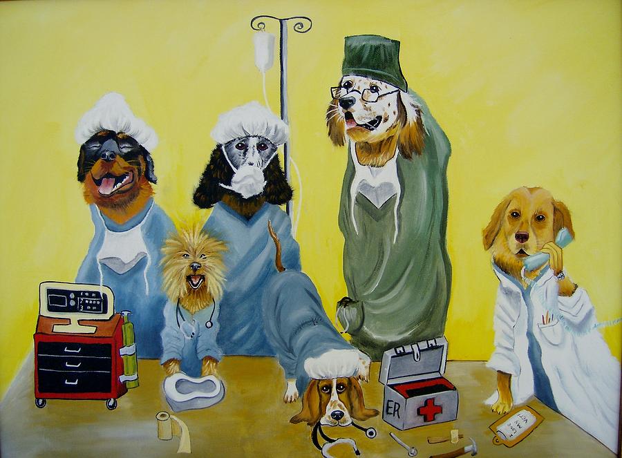 The Veterinarians Painting by Debra Campbell