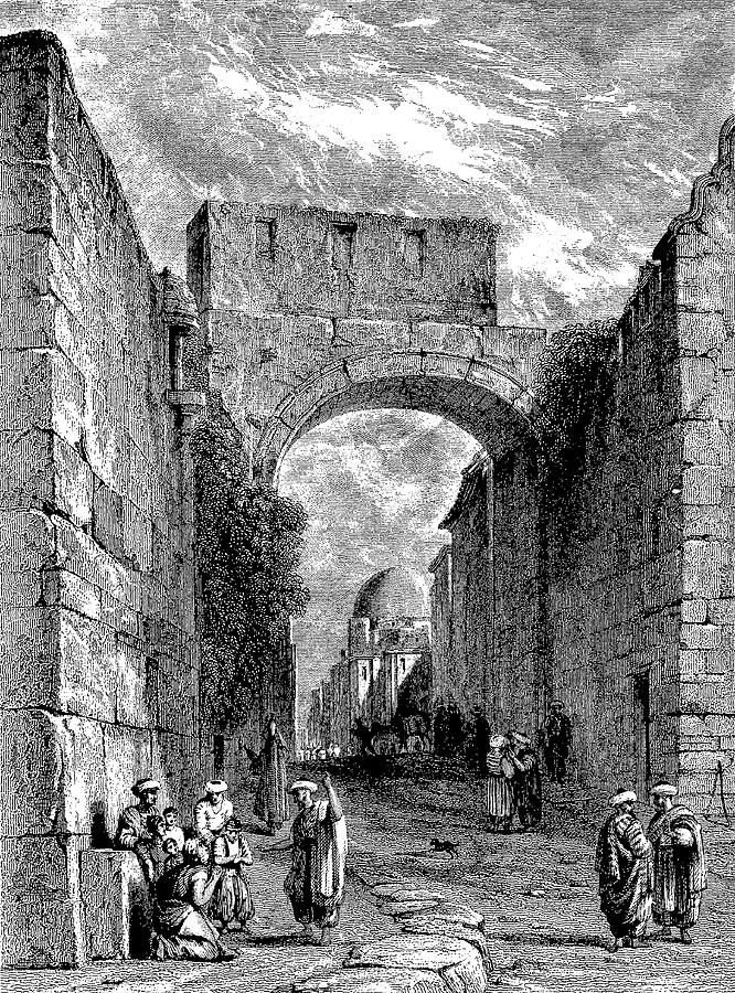 The Via Dolorosa Drawing by Ludwig Mayers - Fine Art America