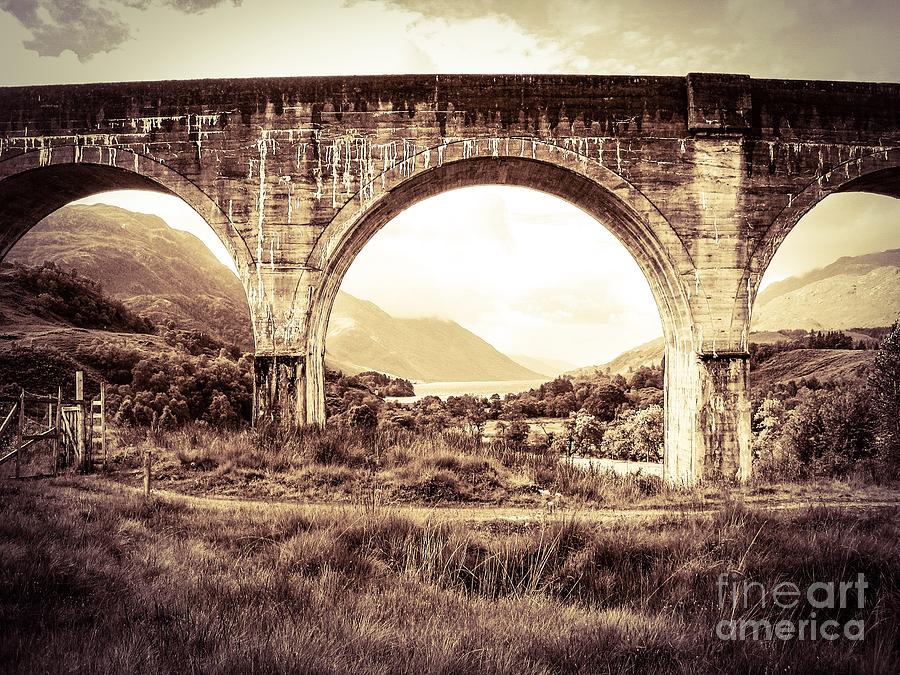 The Viaduct and the Loch Photograph by Denise Railey