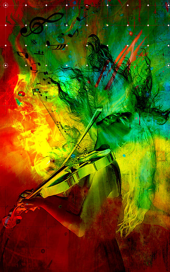 The Vibe Violin Digital Art by Greg Sharpe