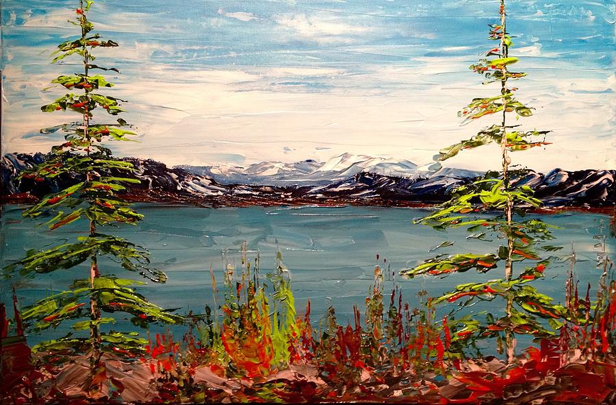 The View Between the Pines Painting by Desmond Raymond
