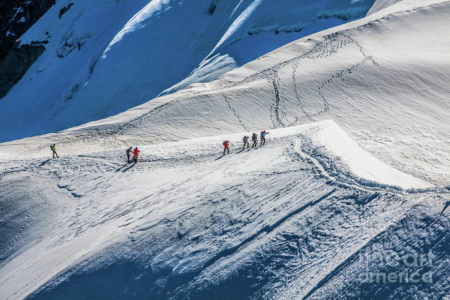 The view from Aiguille du Midi during acclimatization and climb ...