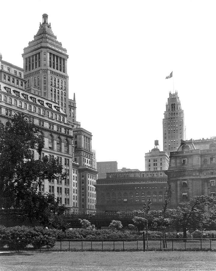 New York City Photograph - The View From Battery Park by Underwood Archives