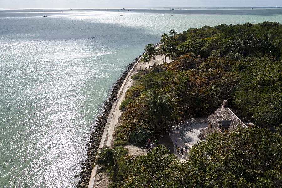 Key Photograph - The view from Bigg Baggs Lighthouse on Key Biscayne Florida by Toby McGuire